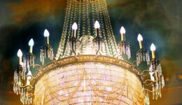 Jeanette MacDonald Nelson Eddy chandelier from "Maytime" hangs today in the Mischler Theater, Altoona, PA